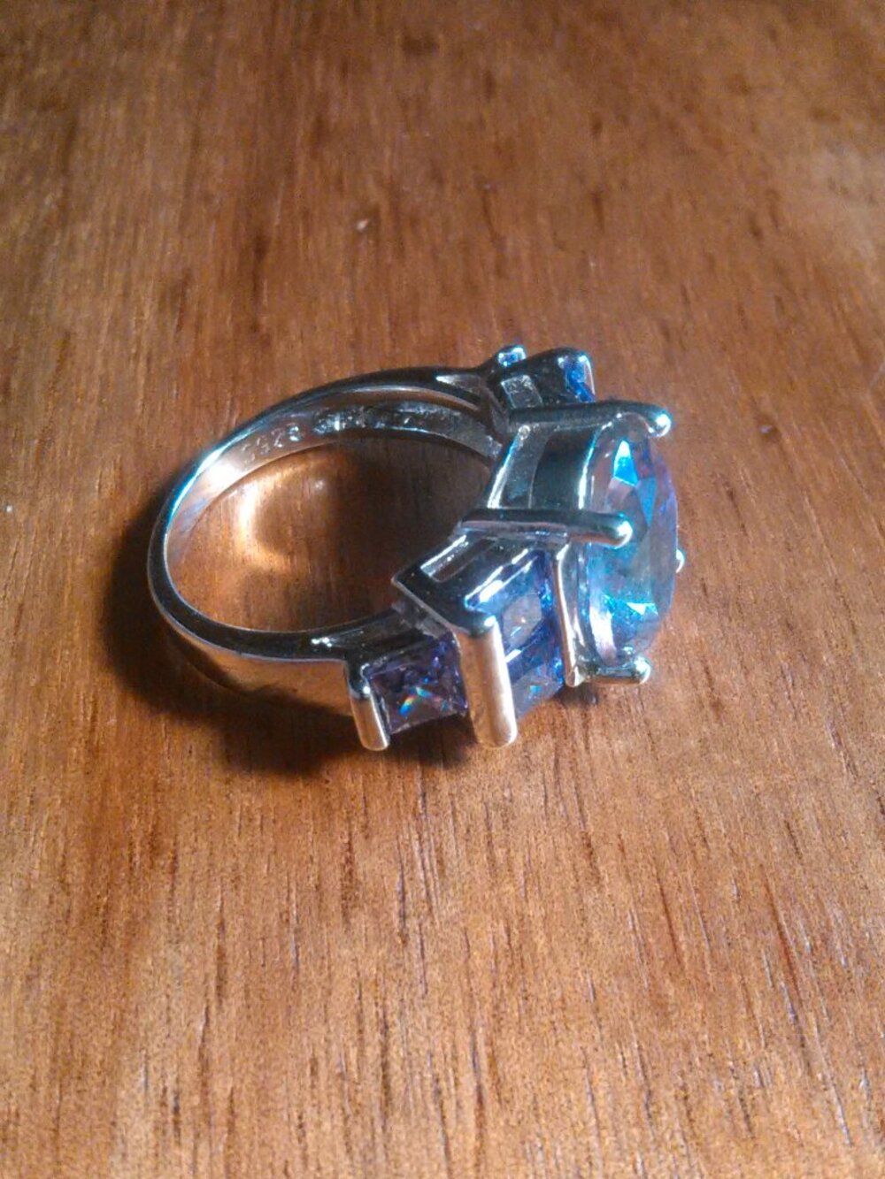 Simulated Mystic Topaz and Purple Crystal Ring (Size 7) - Picture 6 of 16